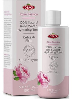 OTACI OTACI Rose Passion 100% Natural Rose Water Hydrating Toner, Facial Skin Moisturizer Hydrating Natural Cleanser  - Image 1