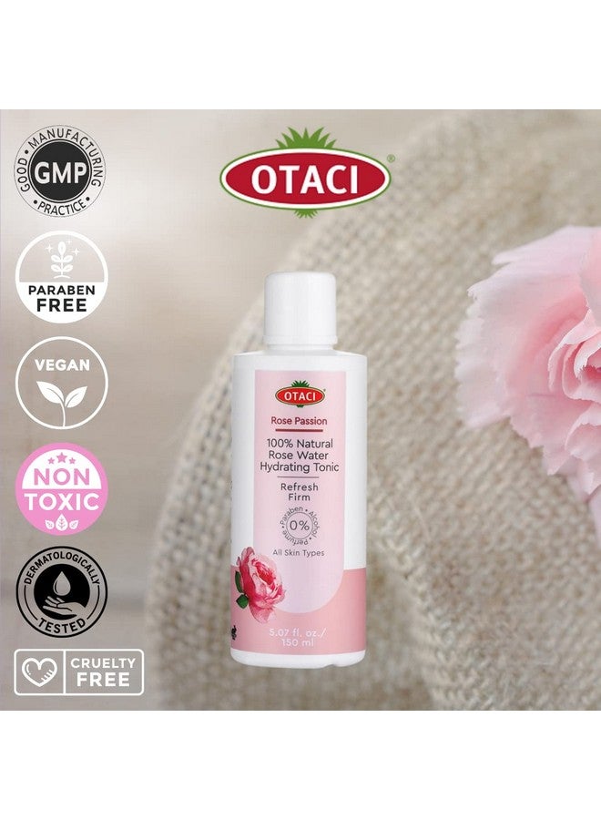 OTACI Rose Passion 100% Natural Rose Water Hydrating Toner, Facial Skin Moisturizer Hydrating Natural Cleanser - Image 4