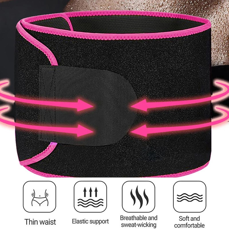 Bluejw Plus Size Neoprene Waist Trainer for Women, Large Logo Sweat Belt, Waist Trimmers Shaper - Image 3
