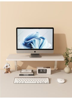 XiuWoo Monitor Stand Book Stand Clamp On Desk Shelf 60cm Desk Extension Shelf Organizer Adjustable Desk Extender Side Table Single Layer Above Storage Shelf  - Image 1