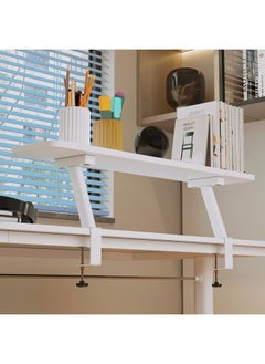 XiuWoo Monitor Stand Book Stand Clamp On Desk Shelf 60cm Desk Extension Shelf Organizer Adjustable Desk Extender Side Table Single Layer Above Storage Shelf  - Image 2