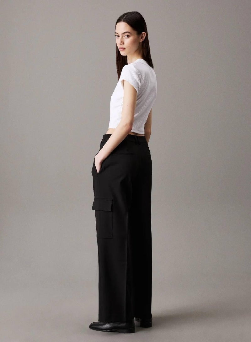 CALVIN KLEIN Relaxed Tailored Cargo Trousers - Image 3