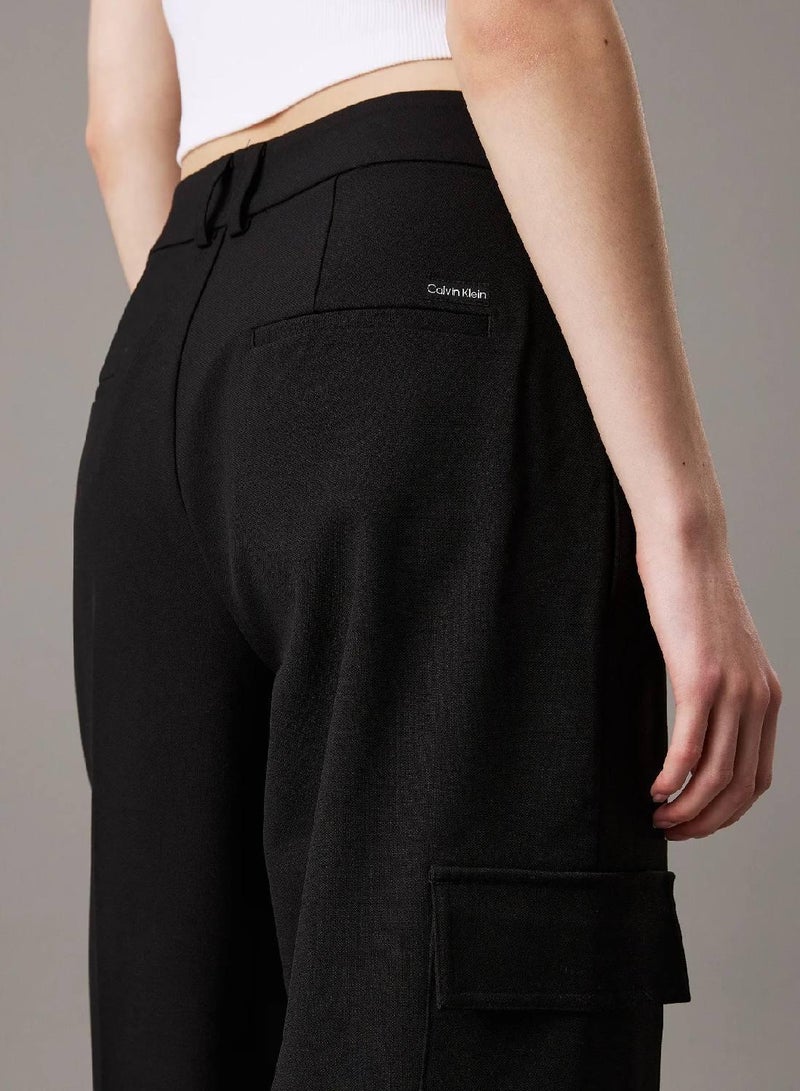 CALVIN KLEIN Relaxed Tailored Cargo Trousers - Image 4