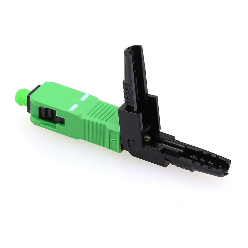 Cable Splicer Tech FTTH SC/APC Fast Connector (Pack of 4) – Field Assembly Fiber Optic Connector for 3.0x2.0mm Drop Cable – Quick Termination Green SC/APC Connectors for FTTH Network & Patchcord Use - Image 5