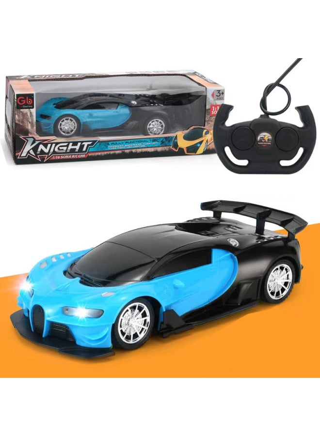Direct Four-way Remote Control Car Gift Boy Toy Car Electric Sports Car Children's Remote Control Car A Generation Of Hair-Color:Red Cloth-Proportion:1:16  - Image 4