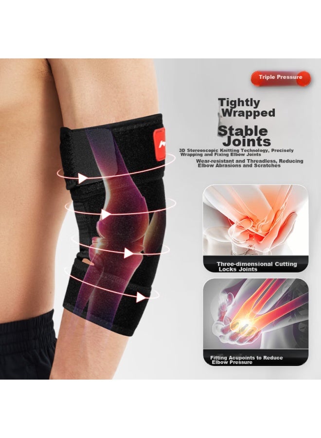 Li-Ning Li-ning Elbow Guard, Specialized For Tennis Elbow, Joint Protection Sleeve, Warm, For Badminton, Men's Fitness, Bench Press, Compression Sports Arm Support - Image 4