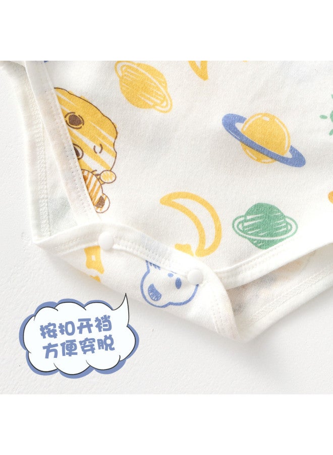 Doxiluka Class A Pure Cotton Newborn Clothes Spring/autumn Baby Onesies Long Sleeve Infant Sleepwear Romper Triangle Crawling Suit - Image 5