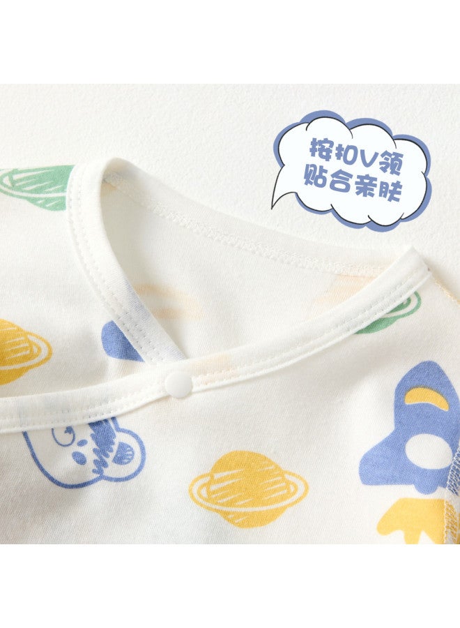 Doxiluka Class A Pure Cotton Newborn Clothes Spring/autumn Baby Onesies Long Sleeve Infant Sleepwear Romper Triangle Crawling Suit - Image 3