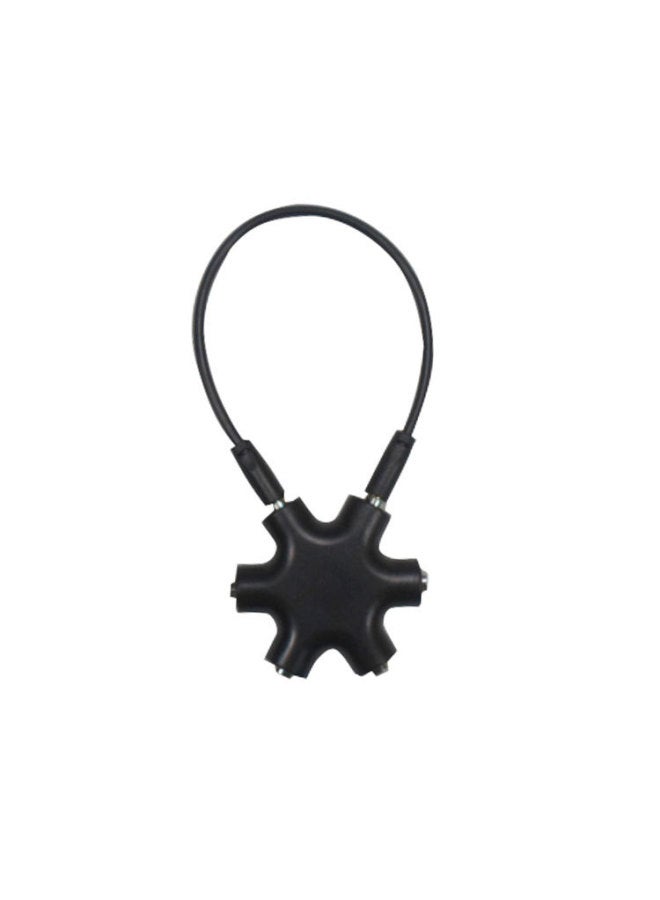 One Point Five Music Splitter 3.5mm Split Port Sharer Hexagonal Adapter Spot!-Color:Pink  - Image 2