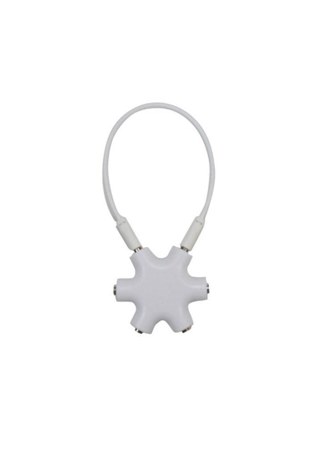 One Point Five Music Splitter 3.5mm Split Port Sharer Hexagonal Adapter Spot!-Color:Pink  - Image 3