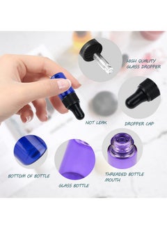 50 Pack 3Ml Glass Dropper Bottles Mix Color Sample Vial With Glass Pipette Dropper For Eye Dropper Essential Oil Bottleperfume Aromatherapy Cosmetic Containerpipette&Stickers Included - pzsku/ZBF8F19C1756C365FBA48Z/45/_/1720009998/070a6736-e375-4d69-bb3e-2cfb5c4364f4