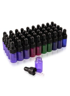 50 Pack 3Ml Glass Dropper Bottles Mix Color Sample Vial With Glass Pipette Dropper For Eye Dropper Essential Oil Bottleperfume Aromatherapy Cosmetic Containerpipette&Stickers Included - pzsku/ZBF8F19C1756C365FBA48Z/45/_/1720010066/74cf4d2c-ed86-441e-9dc9-5850ff3f5e35