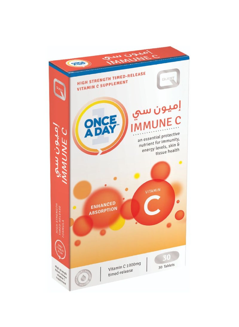 ONCE A DAY IMMUNE C TABLET 30