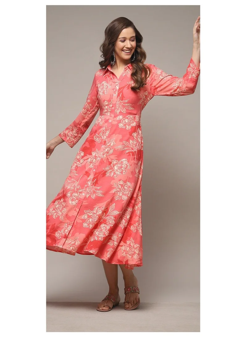 Biba Coral LIVA Straight Printed Dress