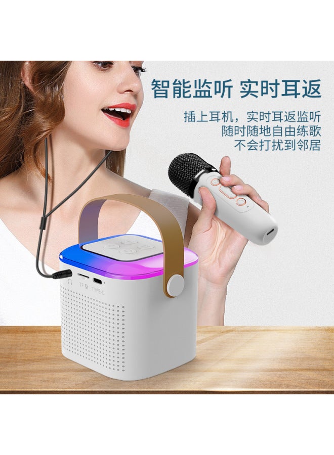 Neutral Bluetooth Speaker K Song Bao Wireless Children Microphone Home Entertainment Microphone Mini Small Stereo - Image 2