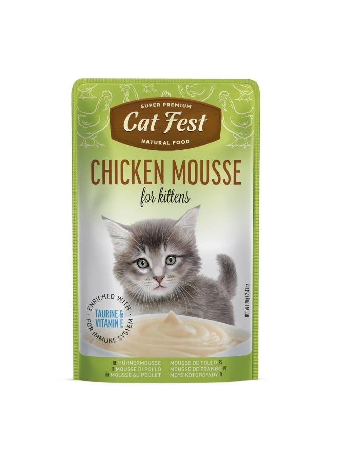 Cat Fest - Mousse For Kittens 70g Chicken