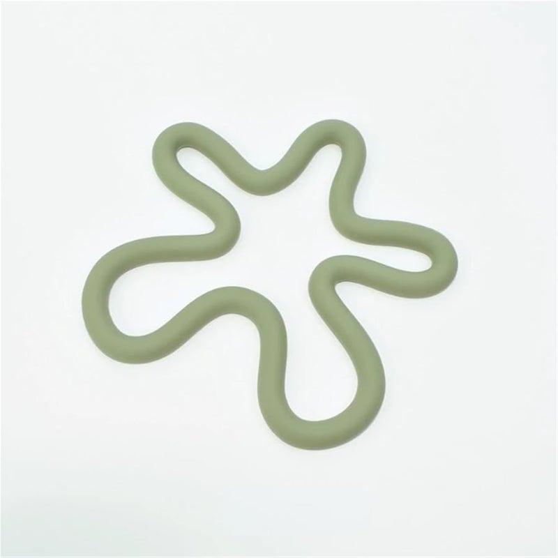 Green Silicone Coasters Set Of 10 Non Slip Heat Resistant Placemats 16 5cm - Image 2