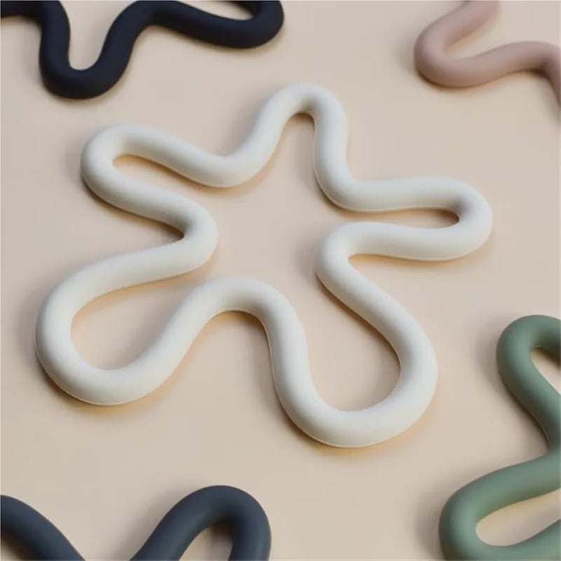 Green Silicone Coasters Set Of 10 Non Slip Heat Resistant Placemats 16 5cm - Image 3