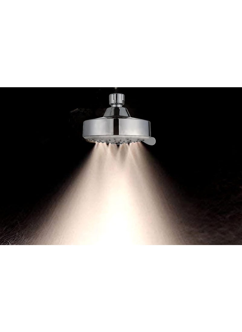 Carnival CARNIVAL Multi Flow 3 Function ABS 5" inch Round Shape Bathroom Overhead Shower Without Arm | Mist & Rain Mode Shower Head For Bathroom  - Image 1
