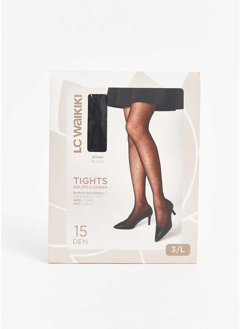 LC WAIKIKI - 15 Denier Polka Dot Women's Tights - Image 1