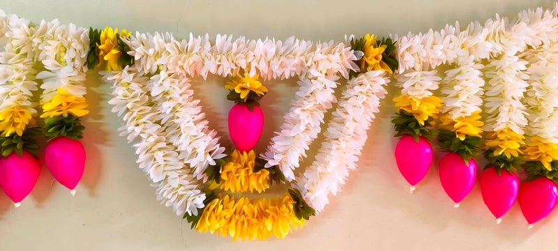 afarza Toran for Main Door Latest Home Festivel Decoration Entrance Hanging Plastic Lotus Handmade Bandarwal Gift Item - Image 2