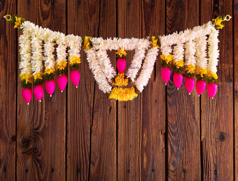 afarza Toran for Main Door Latest Home Festivel Decoration Entrance Hanging Plastic Lotus Handmade Bandarwal Gift Item - Image 1