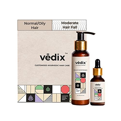 Vedix Vikleda Shampoo & Vithan Hair Growth Serum Combo For Women & Men | For Dry Hair & Hair Growth | 100ml + 40 ml - Image 1