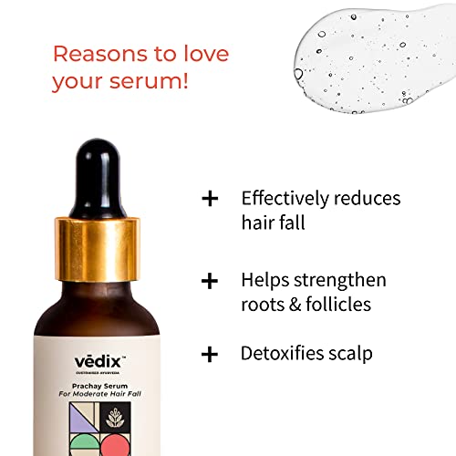 Vedix Vikleda Shampoo & Vithan Hair Growth Serum Combo For Women & Men | For Dry Hair & Hair Growth | 100ml + 40 ml - Image 3