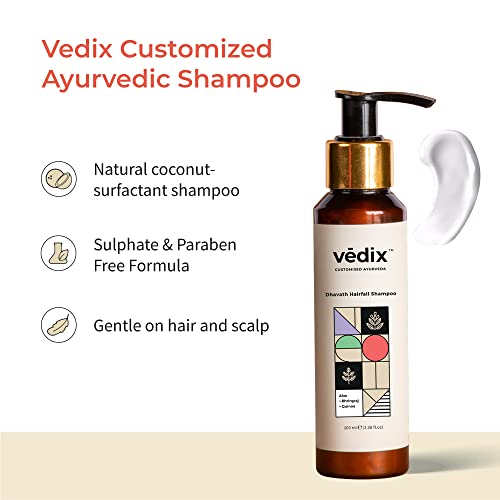 Vedix Vikleda Shampoo & Vithan Hair Growth Serum Combo For Women & Men | For Dry Hair & Hair Growth | 100ml + 40 ml - Image 2