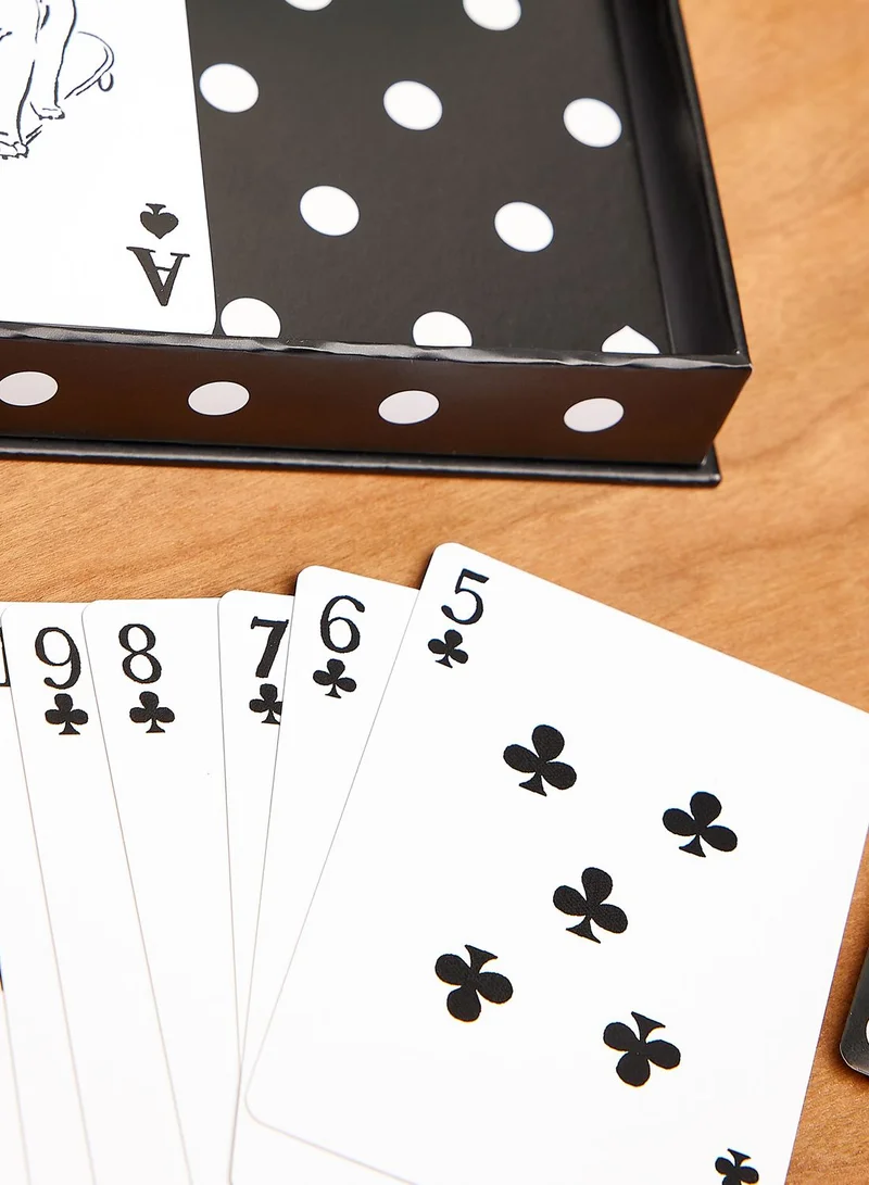 Kate Spade Playing Card Set, Cabana Dots