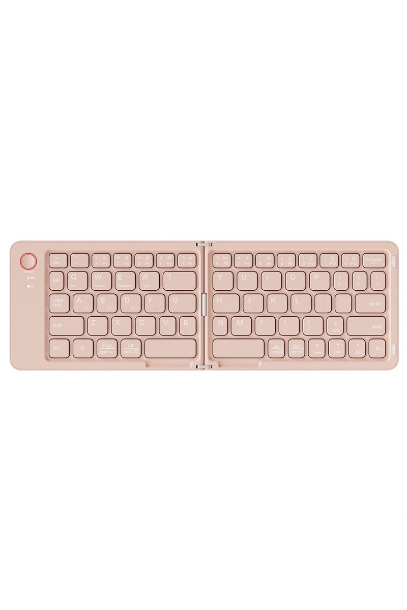 General Foldable Bluetooth Keyboard, Portable Folding Keyboard, Rechargeable Mini Wireless Travel Keyboard for Windows iOS Android Tablet Smartphone  - Image 1