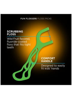 Dentek Kids Fun Flossers Wild Fruit 90 Count  - Image 3
