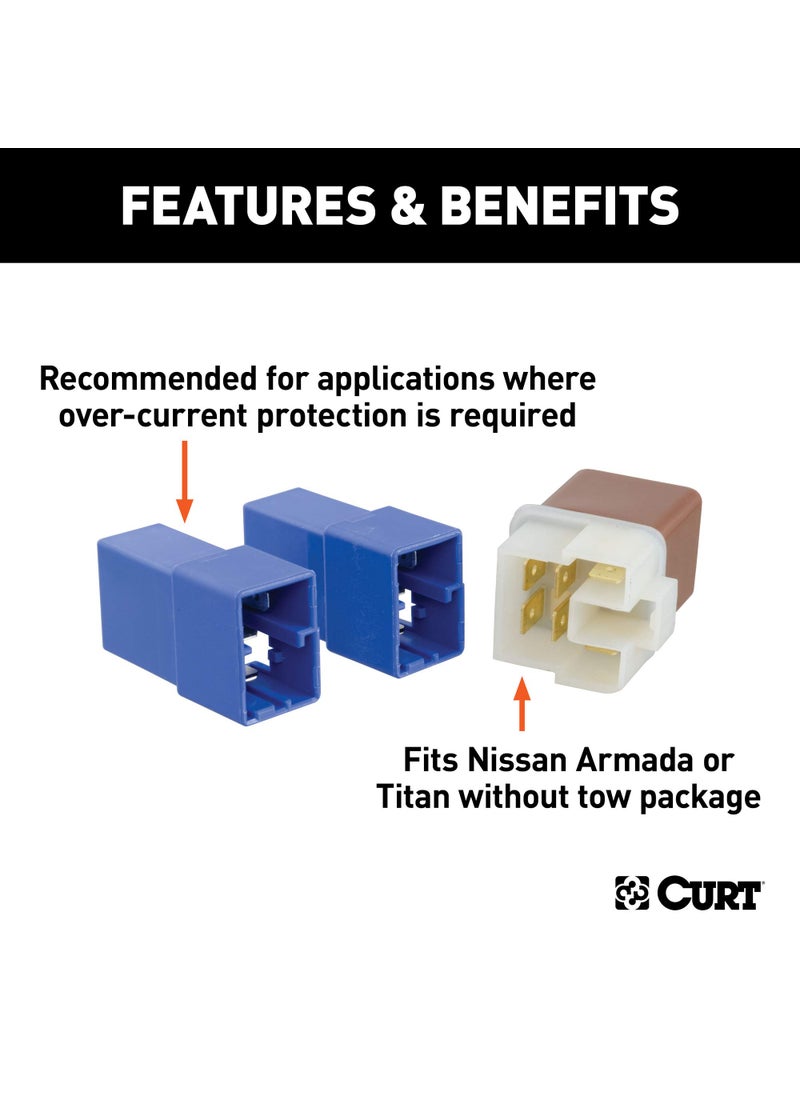 Curt CURT 57000 Relay Kit for Nissan Armada, Titan  - Image 3