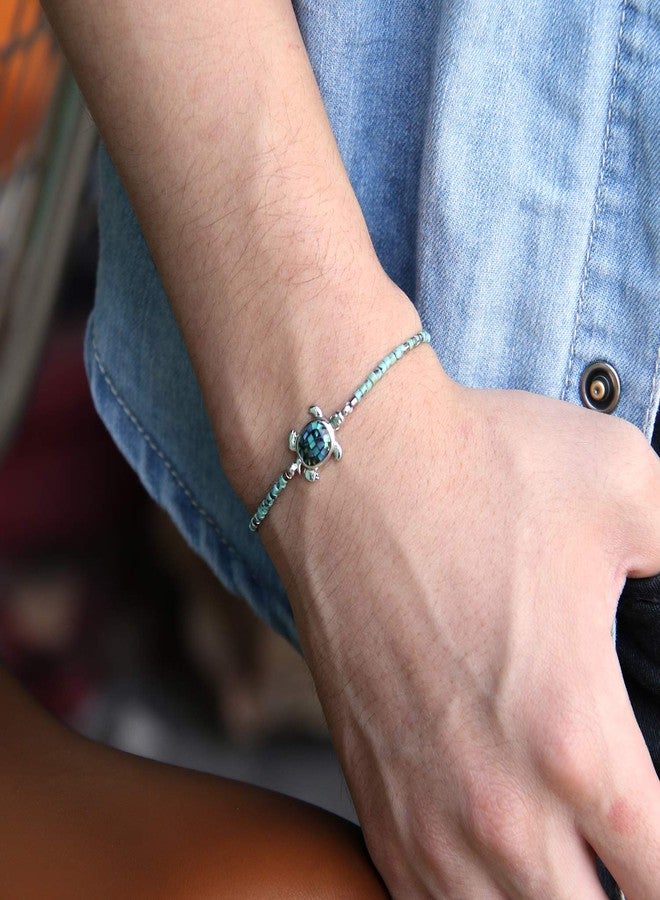 KELITCH Crystal Turtle Charm Bracelets Miyuki Beaded Thin Strand Bracelets Women Friendship Bracelets - Image 4