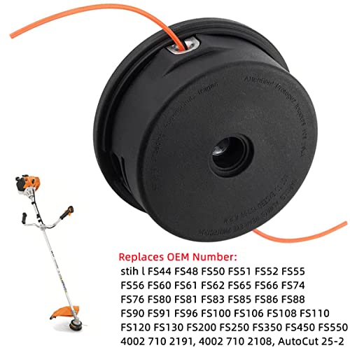 Cluparis Trimmer Head 10mm x 1.0 L Fit for Stihl FS56RC FS90R FS55 FS55R KM55 FS56 FS70 FS80 FS80R FS85 FS90 FS100RX FS120 FS130 FS200R Weed Eater String Trimmer Replace 4002 710 2191 4002 710 2108 - Image 4