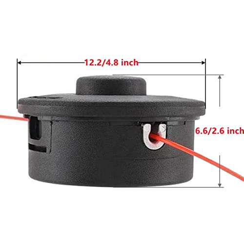 Cluparis Trimmer Head 10mm x 1.0 L Fit for Stihl FS56RC FS90R FS55 FS55R KM55 FS56 FS70 FS80 FS80R FS85 FS90 FS100RX FS120 FS130 FS200R Weed Eater String Trimmer Replace 4002 710 2191 4002 710 2108 - Image 2