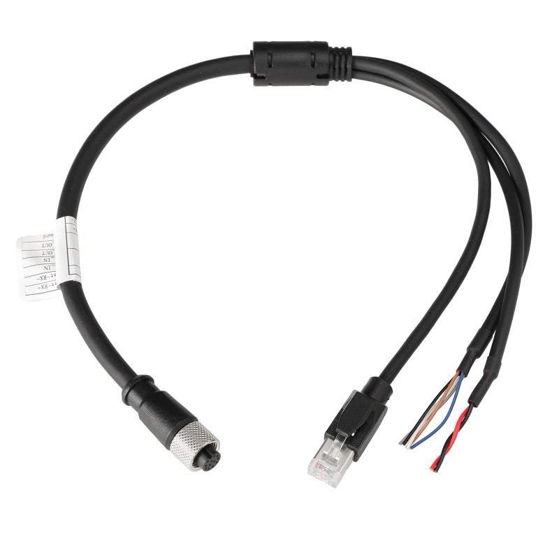 HangTon Ethernet Power Function Debugging Cable for DJI Livox Mid360 LiDAR Sensor to Computer 1 to 3 Splitter M12 Aviation ACoded 12 Pin Female Connector to RJ45 and Flying Leads 50cm - Image 2