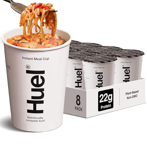 Huel Hot and Savory Cups | Spicy Gochujang | 25g Protein Plant Based Instant Meal | 27 Vitamins and Minerals | 100% Nutritionally Complete | 8 Cups - Image 1