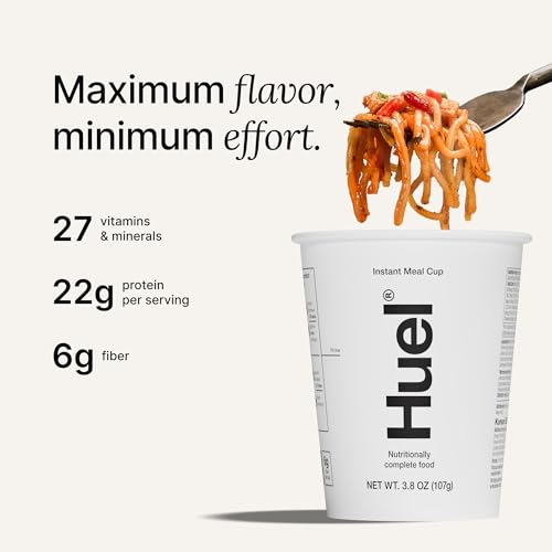 Huel Hot and Savory Cups | Spicy Gochujang | 25g Protein Plant Based Instant Meal | 27 Vitamins and Minerals | 100% Nutritionally Complete | 8 Cups - Image 3