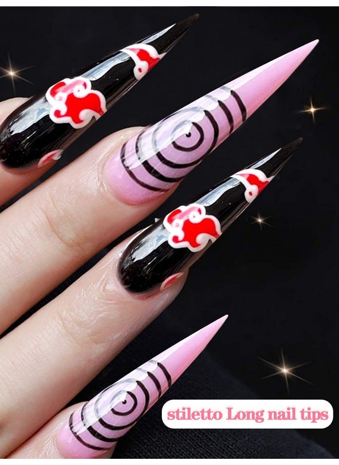 Namgznso Stiletto Nail Tips For Acrylic Nail, 500Pcs Xxl Stiletto Nail Tips Half Cover False Nails Tips For Nail Salon And Home Diy 10 Sizes  - Image 4