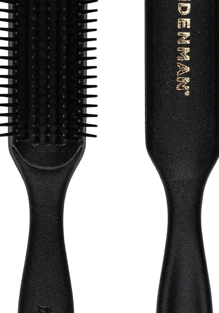 Denman Original Styler, 7 Row for Detangling, Blow-drying, Styling & Smoothing the Hair, All Black D3 - Image 1