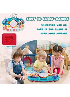 DURKU Baby Piano Toy Keyboard for Girls & Boys - Early Education Music Toys for 6-36 Months - 8 Keys, 6 in 1 Electronic Drum Set & Phone  - Image 4