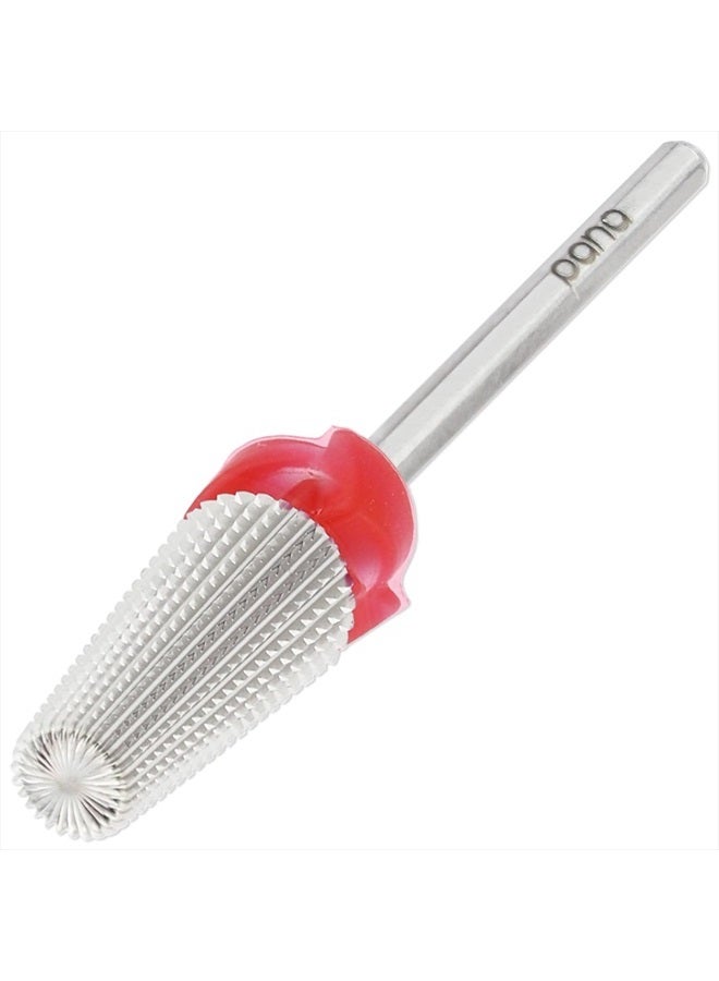 Pana Nail Carbide 5 in 1 Bit - Two Way Rotate use for Both Left and Right Handed - Fast Remove Acrylic or Hard Gel - 3/32" Shank - Manicure, Nail Art, Drill Machine (Fine - F, Silver) - Image 1