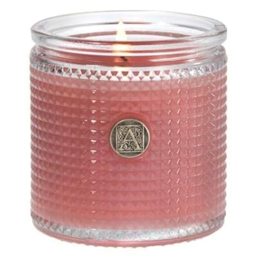 AROMATIQUE Pomelo Pomegranate Aromatique Textured Glass Scented Jar Candle - Image 1