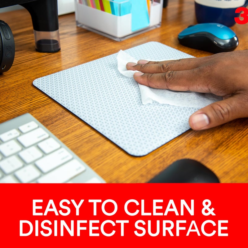 3M Precise Mouse Pad with Repositionable Adhesive Back, Enhances the Precision of Optical Mice at Fast Speeds and Extends the Battery Life of Wireless Mice up to 50%*, 8.5" x 7", Bitmap (MP200PS) - Image 4
