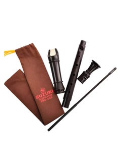 Suzuki SRG-405 Soprano Flute Recorder G Key German System 8 Holes + Cleaning Rod , Teaching Chart & Bag  - Image 1