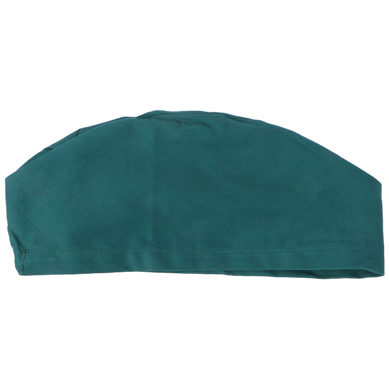 Unisex Scrub Round Cotton Hat (Blackish Green) - Image 1