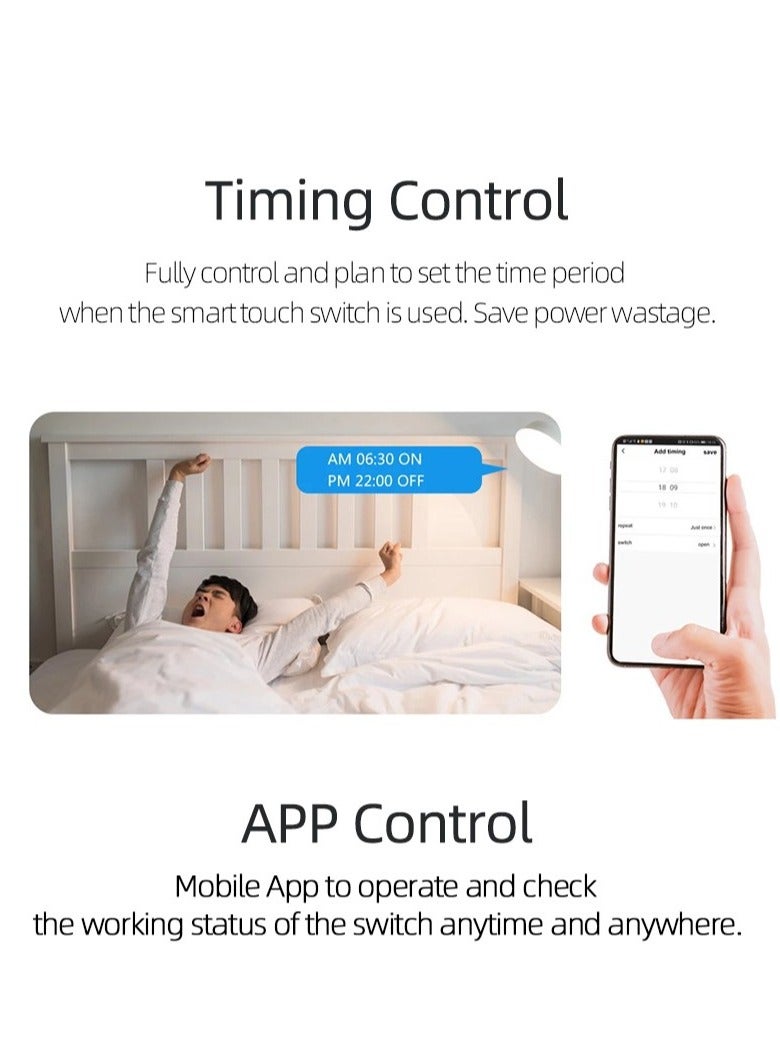 مفتاح إضاءة ذكي (أبيض) - Image 5