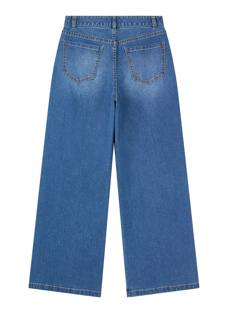 Giordano  Women's High Waist Wide Leg Cool Jeans for Women | Best Price UAE
