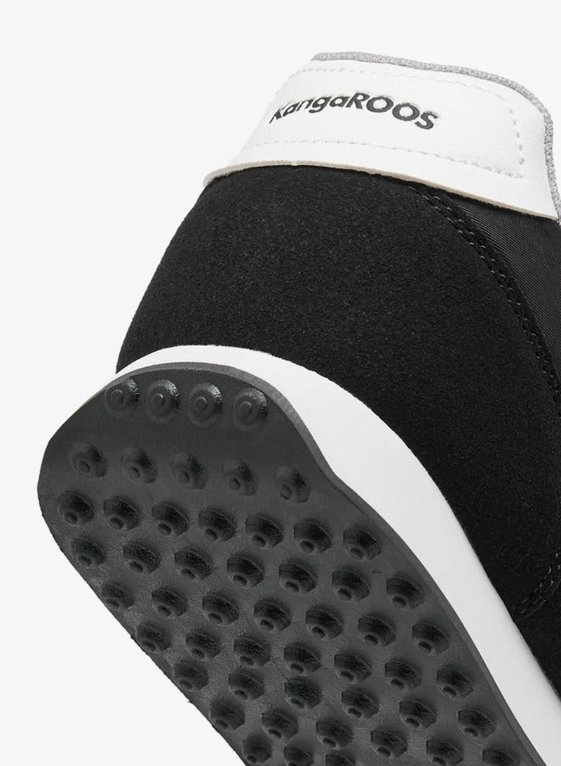 kangaROOS BLACK Men's Panelled Lace-Up Sneakers for Men | Best Price UAE